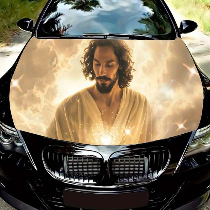 1pc Black Jesus Christian Themed Stickers