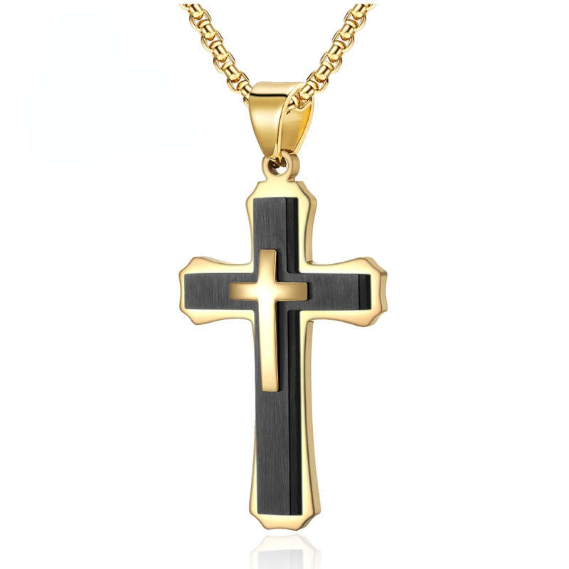 1 Piece Black Jesus Theme Pendant
