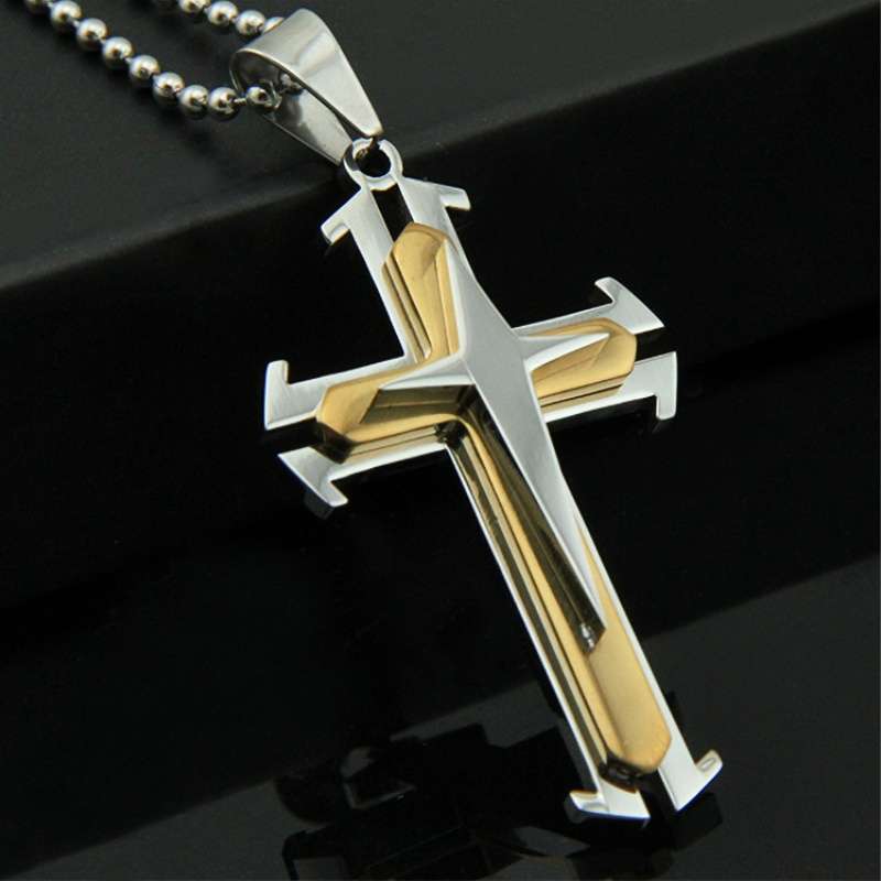 1 Piece Silveryx2 Add Bluex2 Jesus Theme Pendant