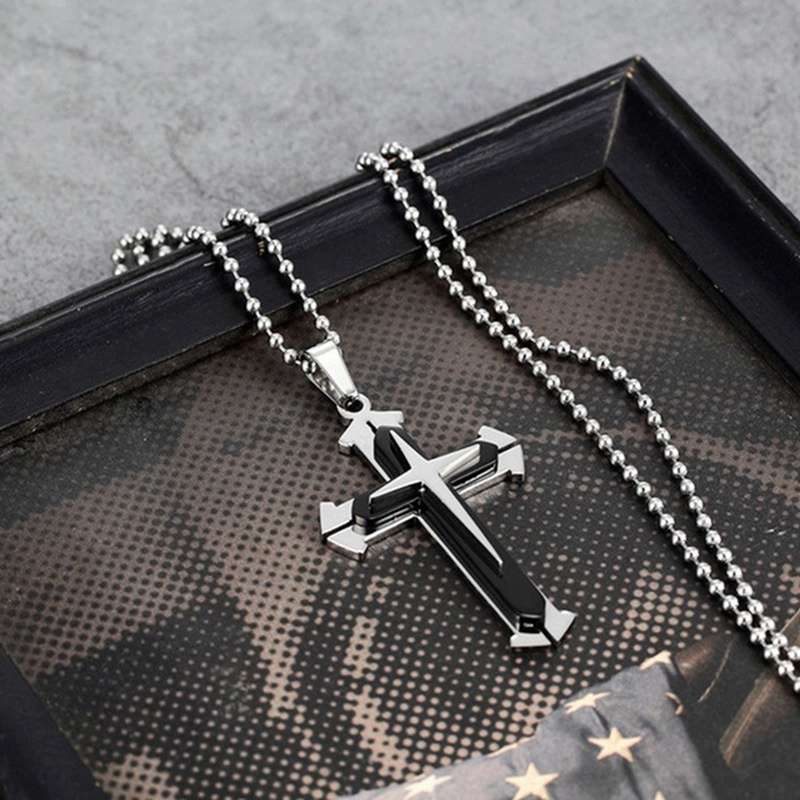 1 Piece Silveryx2 Add Bluex2 Jesus Theme Pendant