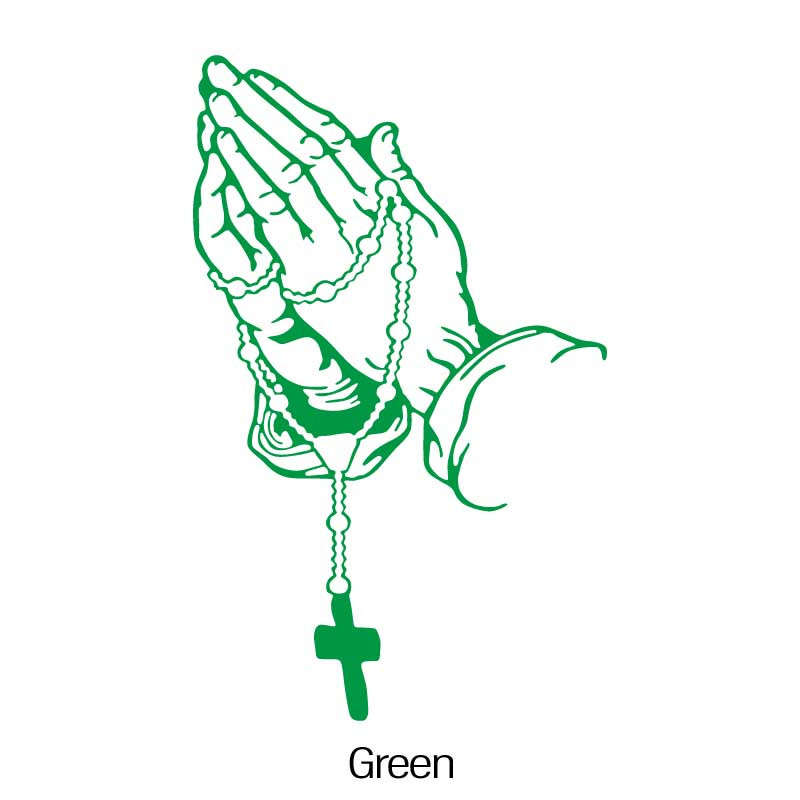 1pc Green Jesus Christian Themed Stickers