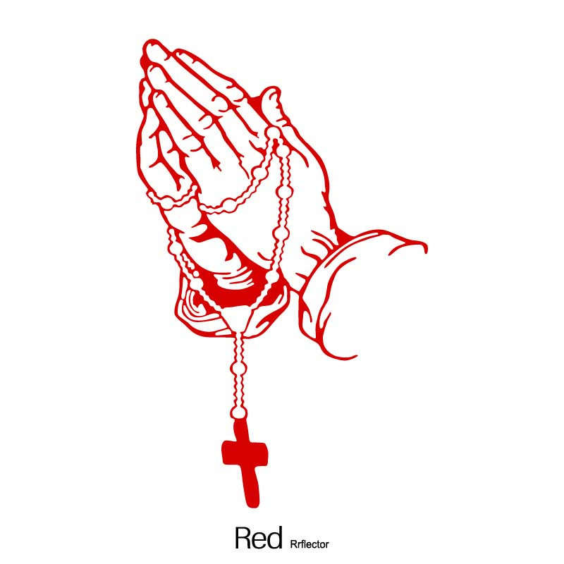 1pc Red Jesus Christian Themed Stickers