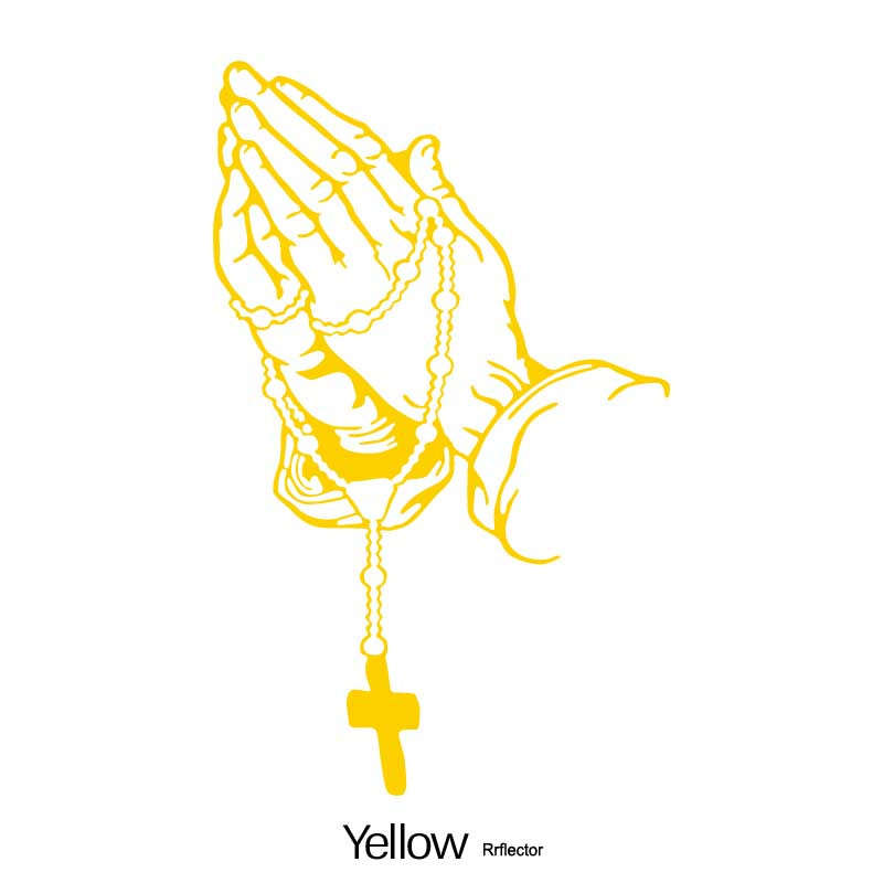1pc Yellow Jesus Christian Themed Stickers