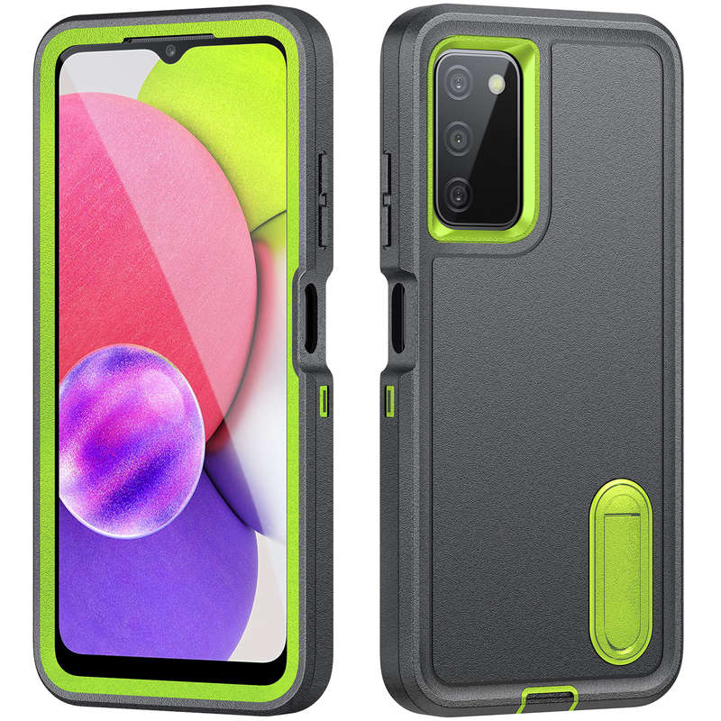 1pc Gray Add  Green  For Samsung Galaxy A03S USA Version Phone Cases