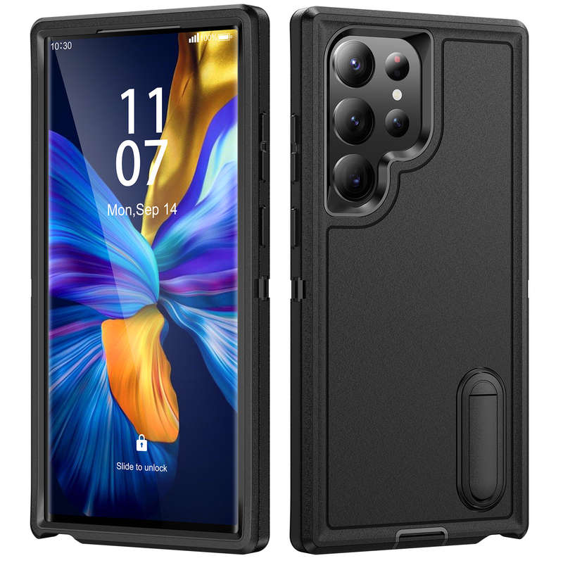 1pc Black Add  Black For Samsung Galaxy S22 Ultra Phone Cases