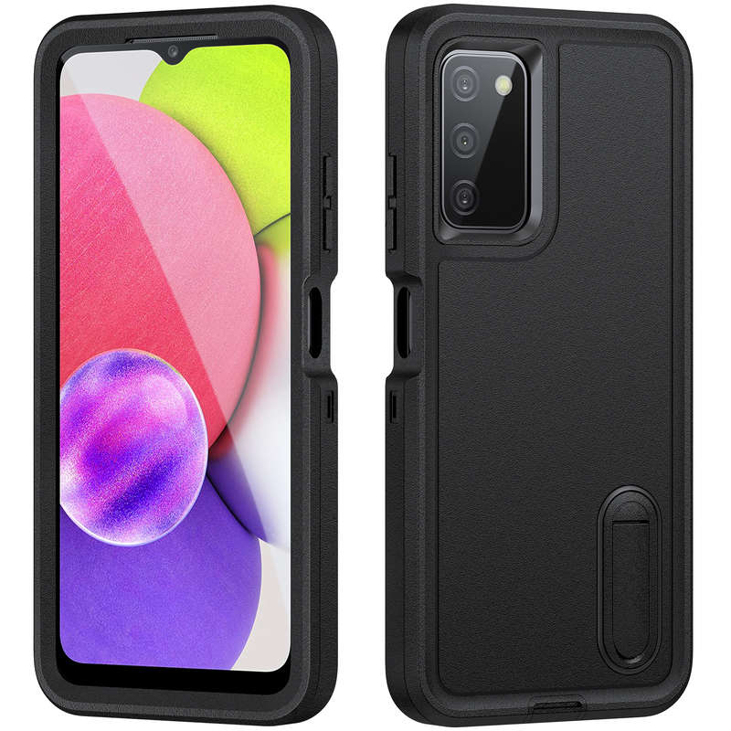 1pc Black Add  Black For Samsung Galaxy A03S USA Version Phone Cases