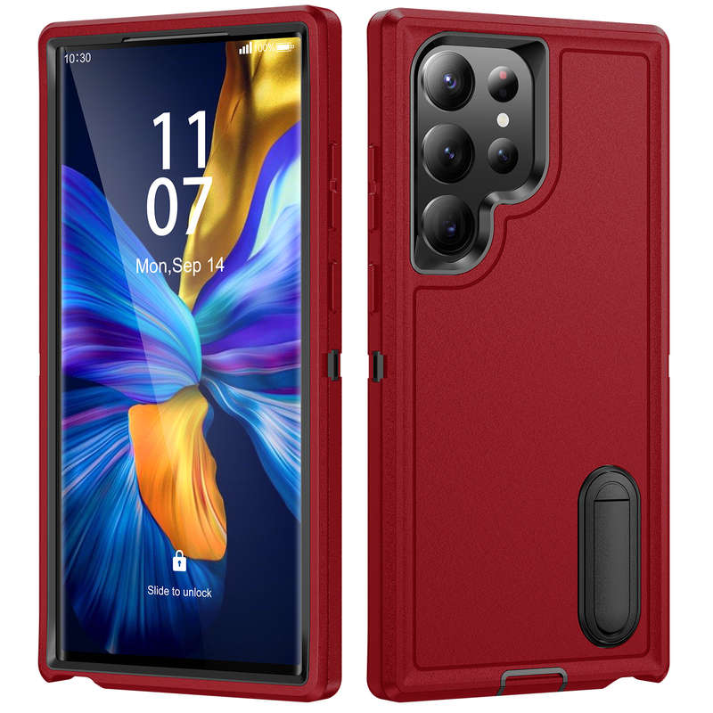 1pc Red Add  Black For Samsung Galaxy S23 Ultra Phone Cases