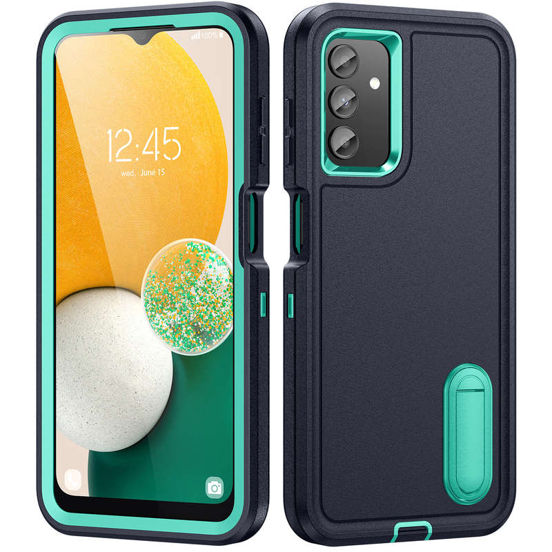 1pc Dark Blue Add  Green For Samsung Galaxy A13 5G Phone Cases