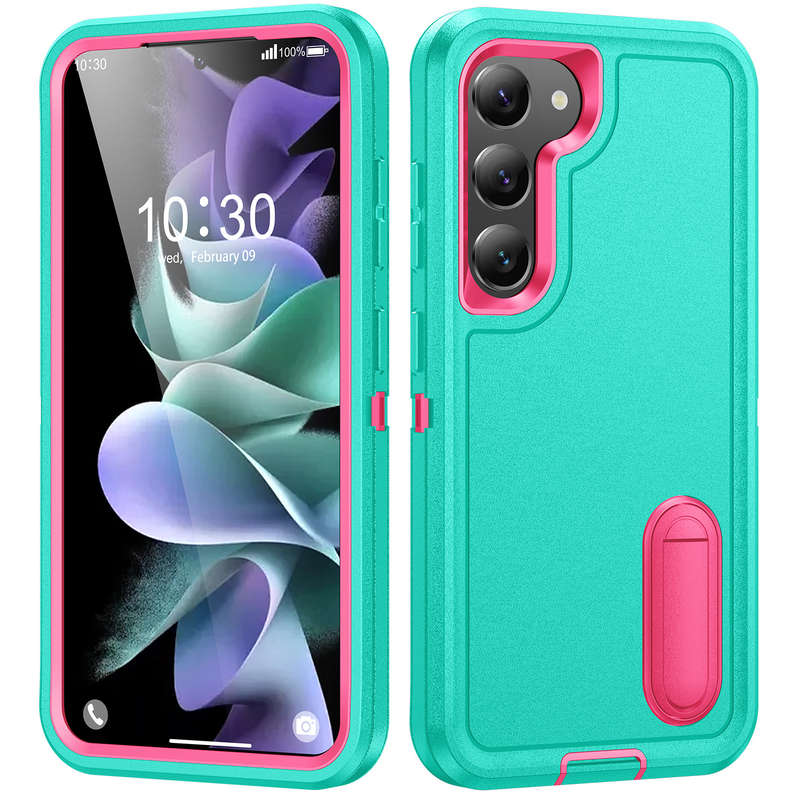 1pc Green Add  Rose For Samsung Galaxy S23 Phone Cases