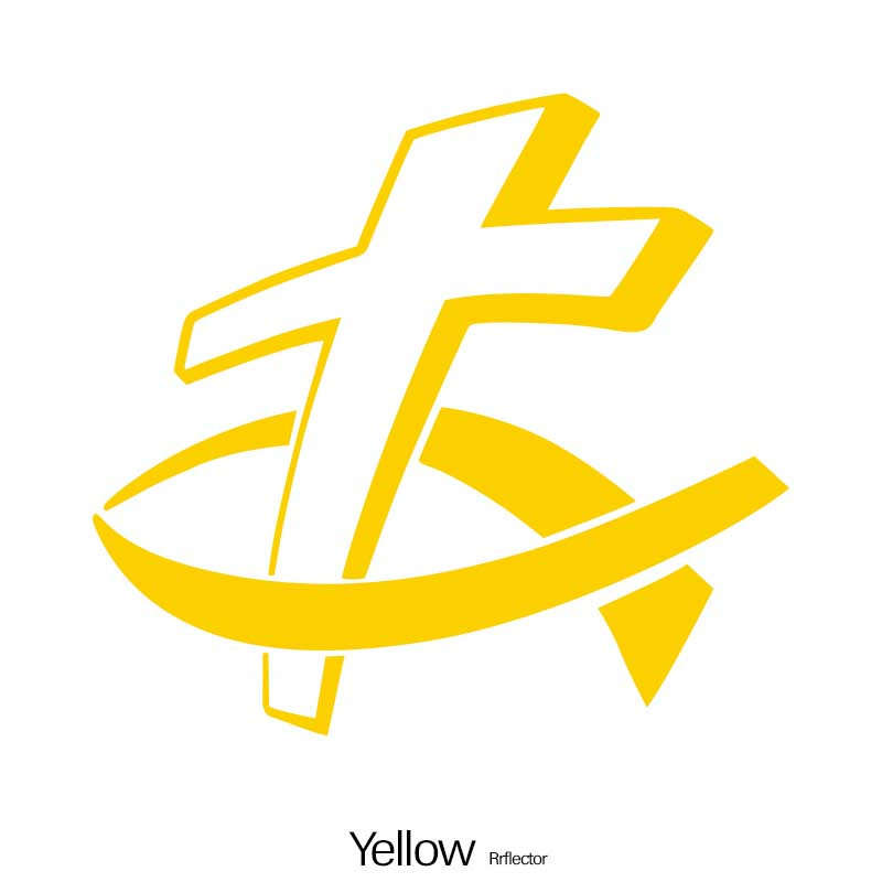 1pc Yellow Jesus Christian Themed Stickers