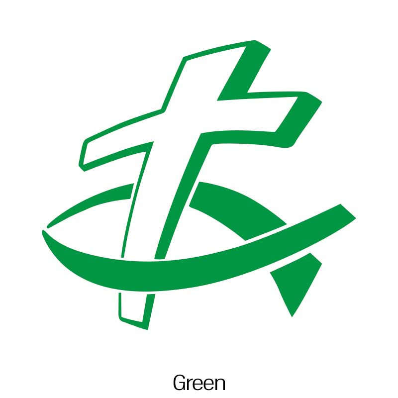 1pc Green Jesus Christian Themed Stickers