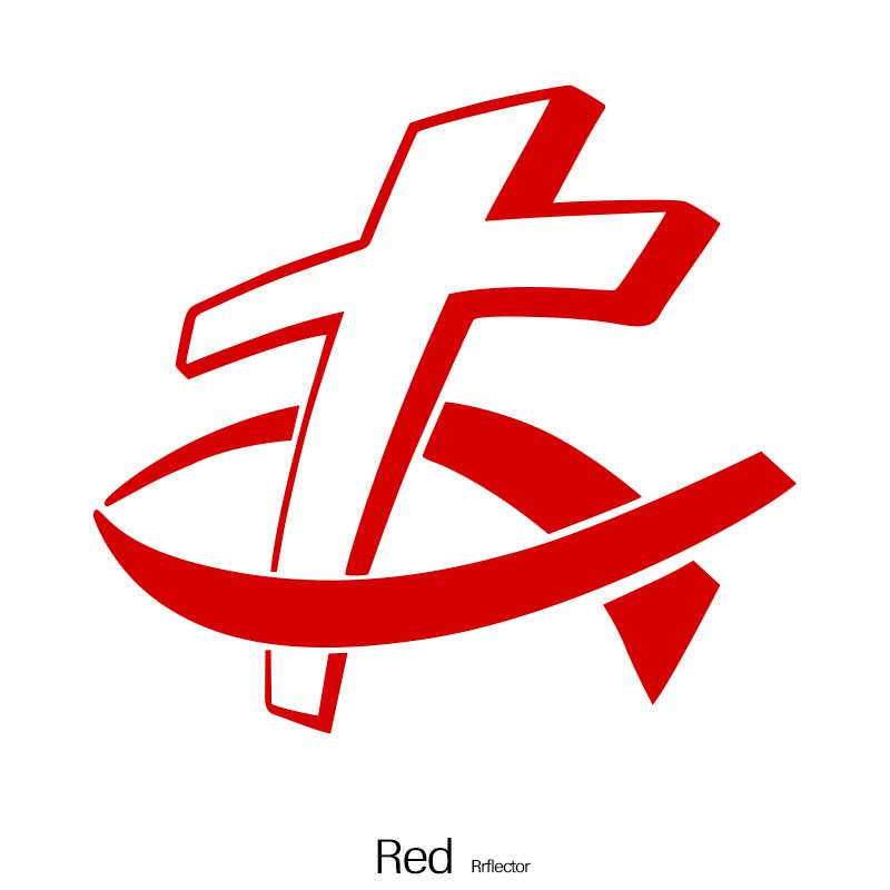 1pc Red Jesus Christian Themed Stickers