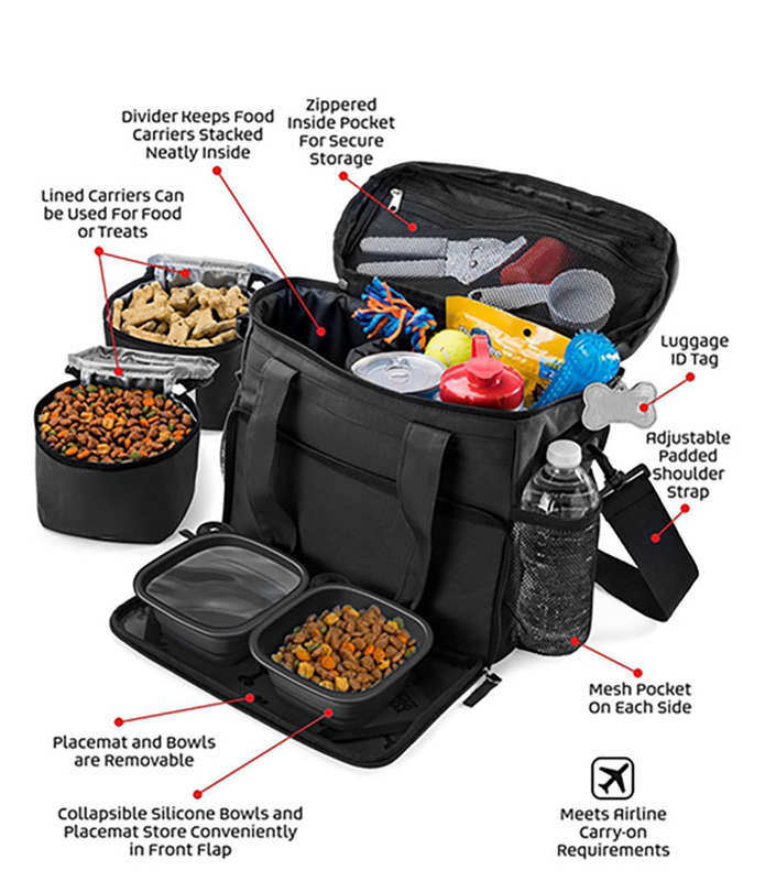 1pc Black Pet Bag