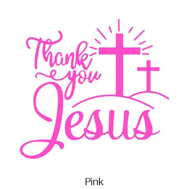 1pc Pink Jesus Christian Themed Stickers