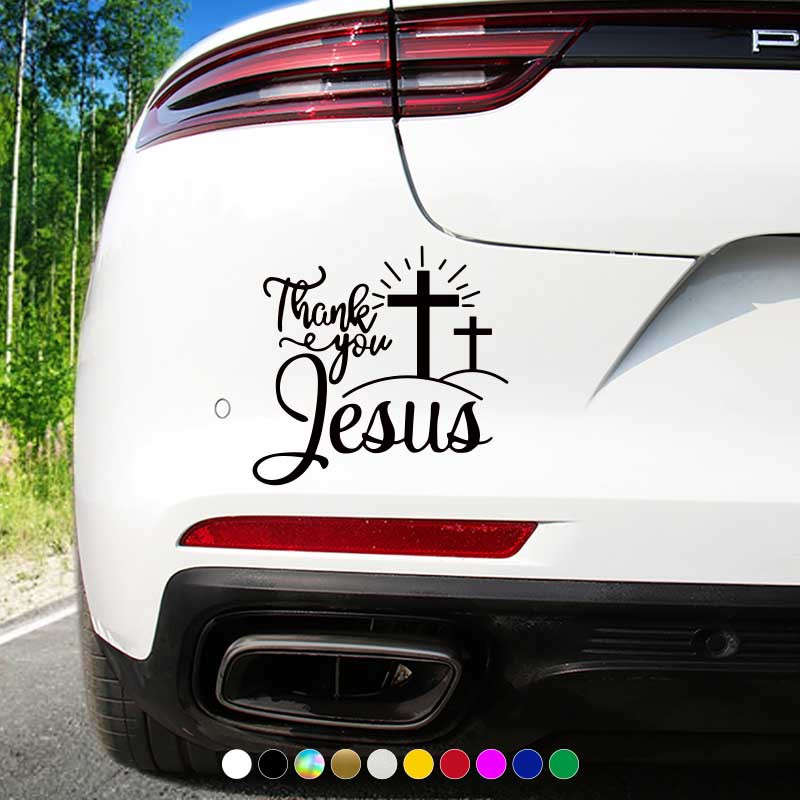 1pc Red Jesus Christian Themed Stickers
