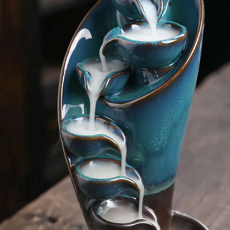 1 Ceramic Waterfall Incense Burner