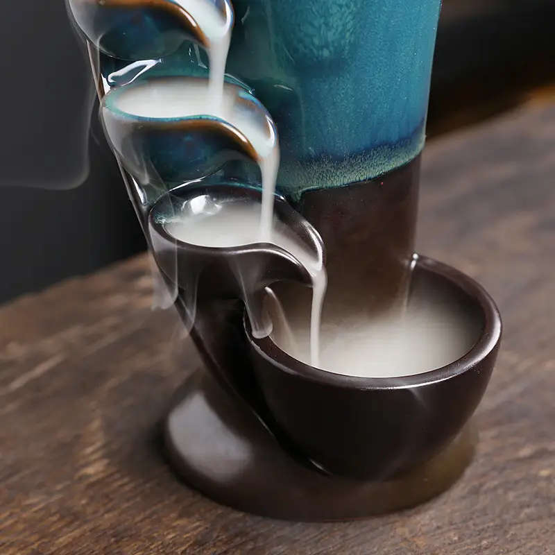 1 Ceramic Waterfall Incense Burner