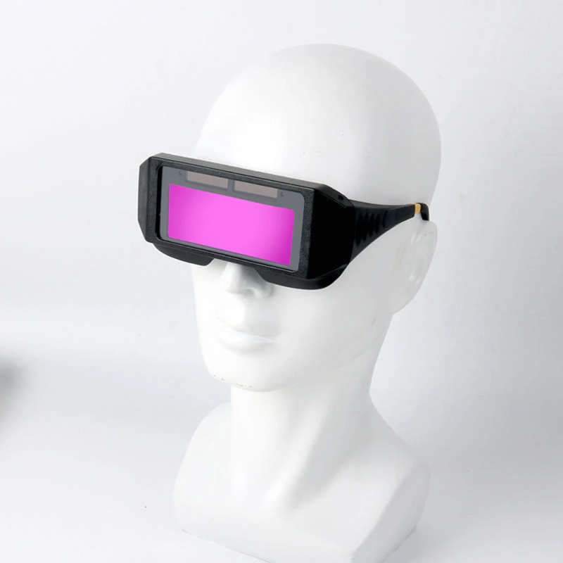1pc Solar Powered Auto Darkening Welding Goggles Optical Clarity Welding Glasses Protective Automati