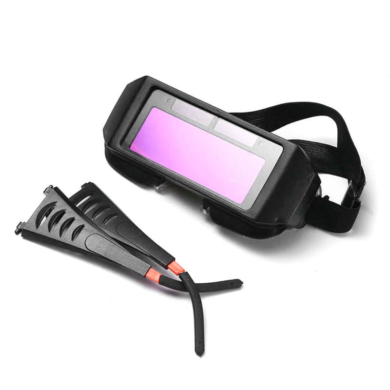 1pc Solar Powered Auto Darkening Welding Goggles Optical Clarity Welding Glasses Protective Automati