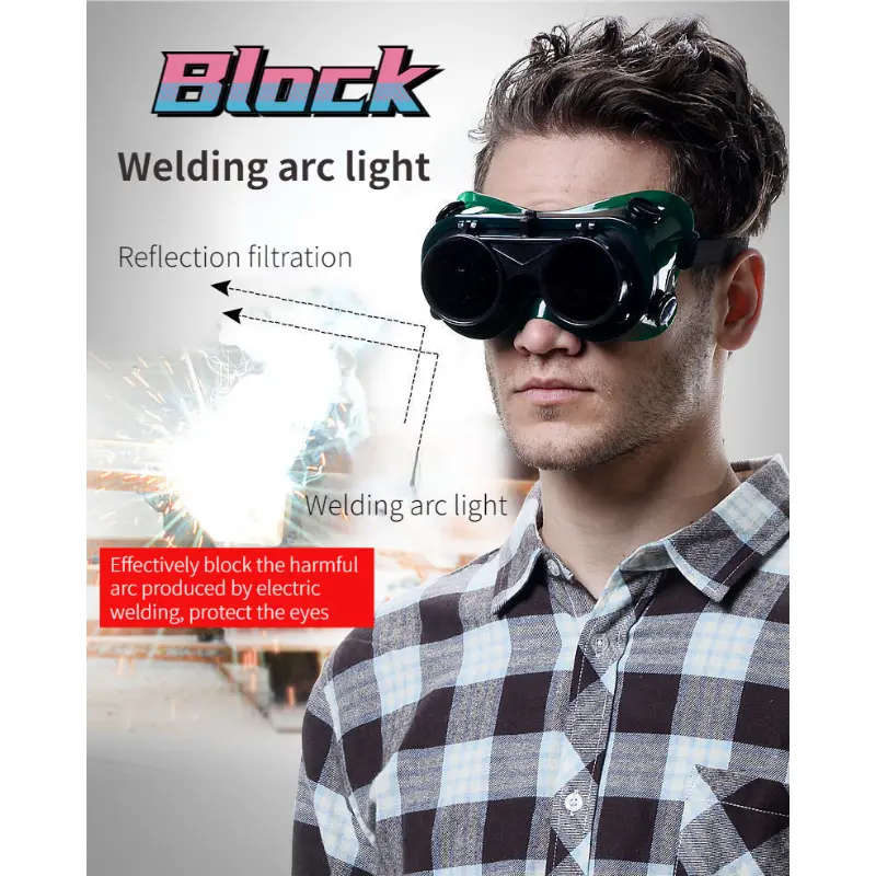 1pc Electric Welding Goggle Electric Welding Protective Goggles Welder's Strong Light Protective