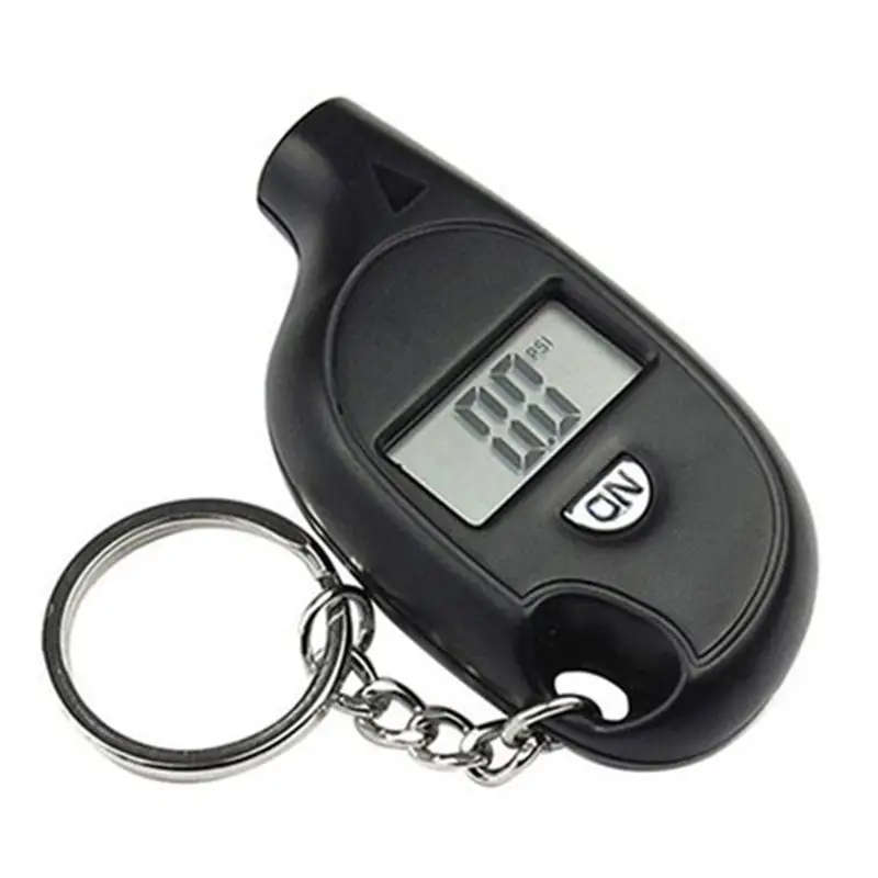 Digital Tire Pressure Gauge With Lcd Display Keychain