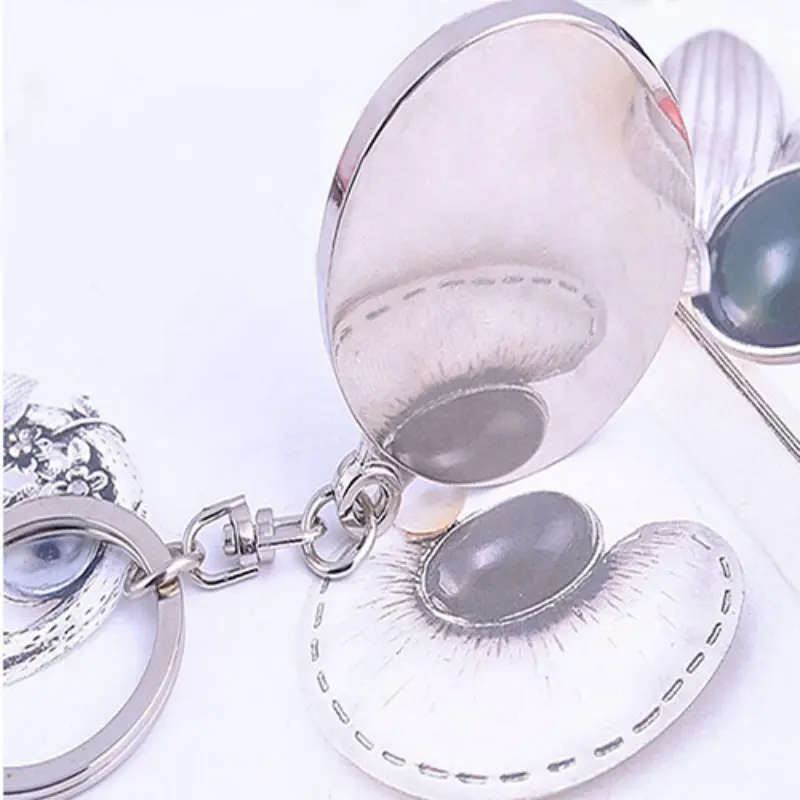 1pc Perpetual Calendar Keychain Silvery Alloy Pendant Fashion Vintage Car Keyring Ornament Bag Purse