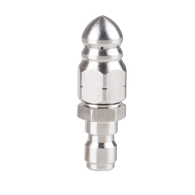 1Pc Sewer Pipe Dredging Stainless Steel High Pressure Nozzle2.9