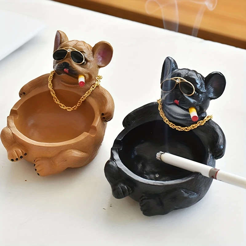 1pc Festive Cartoon Cow Polyresin Ashtray Add a Fun and Unique Touch to Your Bar Smoking Room