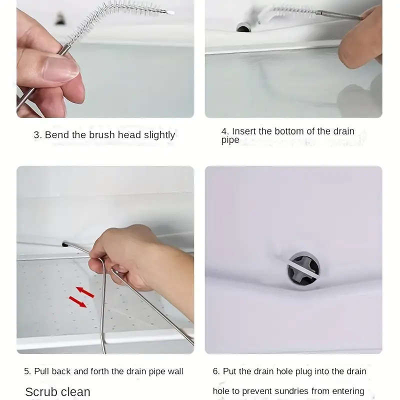 1pc Refrigerator Aquarium Fish Tank Car Dredger Brush Freezer Drainage Hole Water Outlet Pipe