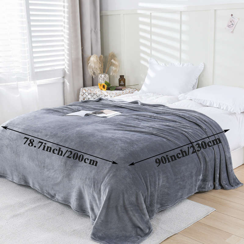 1ps Blanket Color Gray size 200 X 230cm
