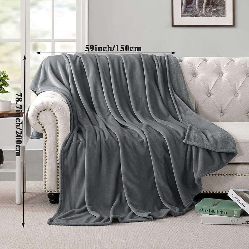 1ps Blanket Color Gray size 200 X 230cm