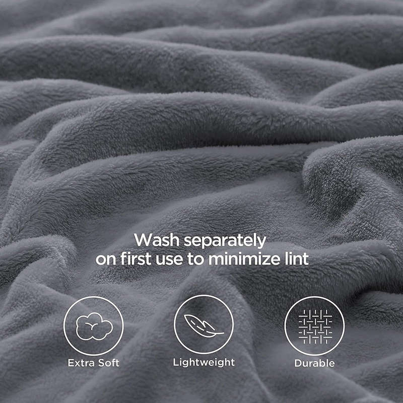 1ps Blanket Color Gray size 200 X 230cm