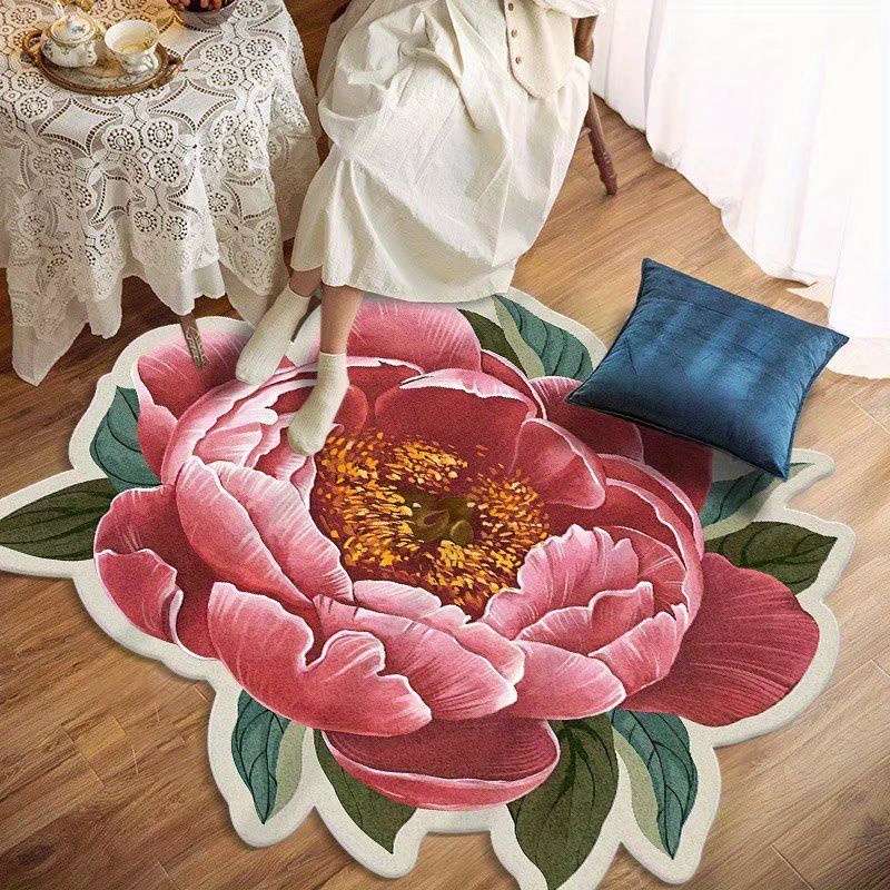 1Pc Yellow 100x100cm 39.39x39.39inch Floor Mat