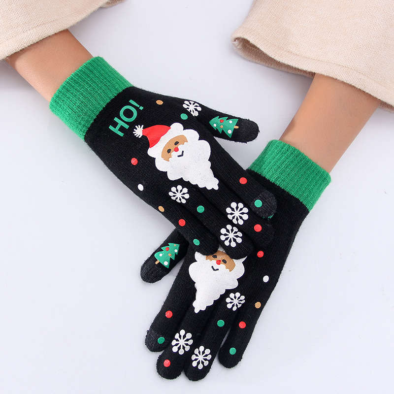 1 Pair Red Size Large Adult  Warm Gloves