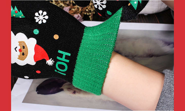1 Pair Red Size Large Adult  Warm Gloves