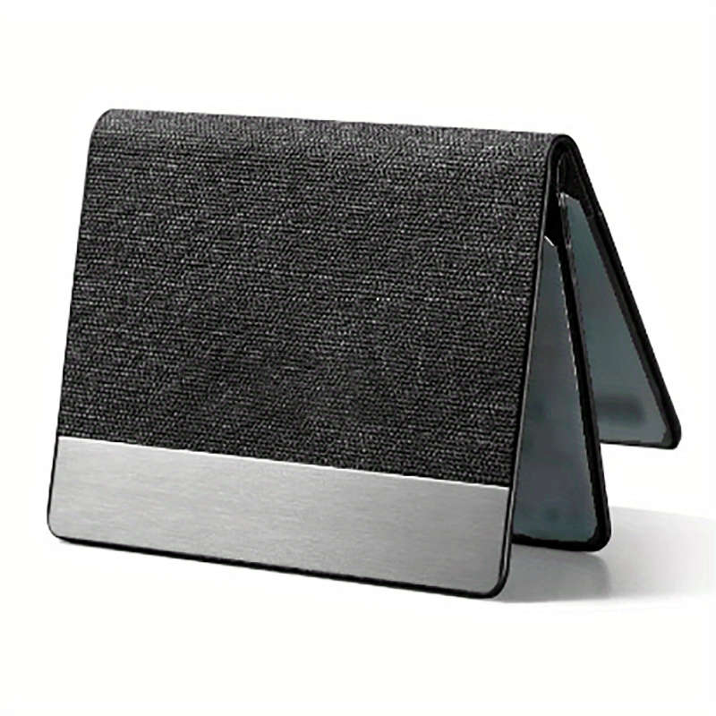 1pc Stylish Ultra-thin Men's And Women's Anti-theft Anti-Blocking Fine Faux Leather Stainless Steel