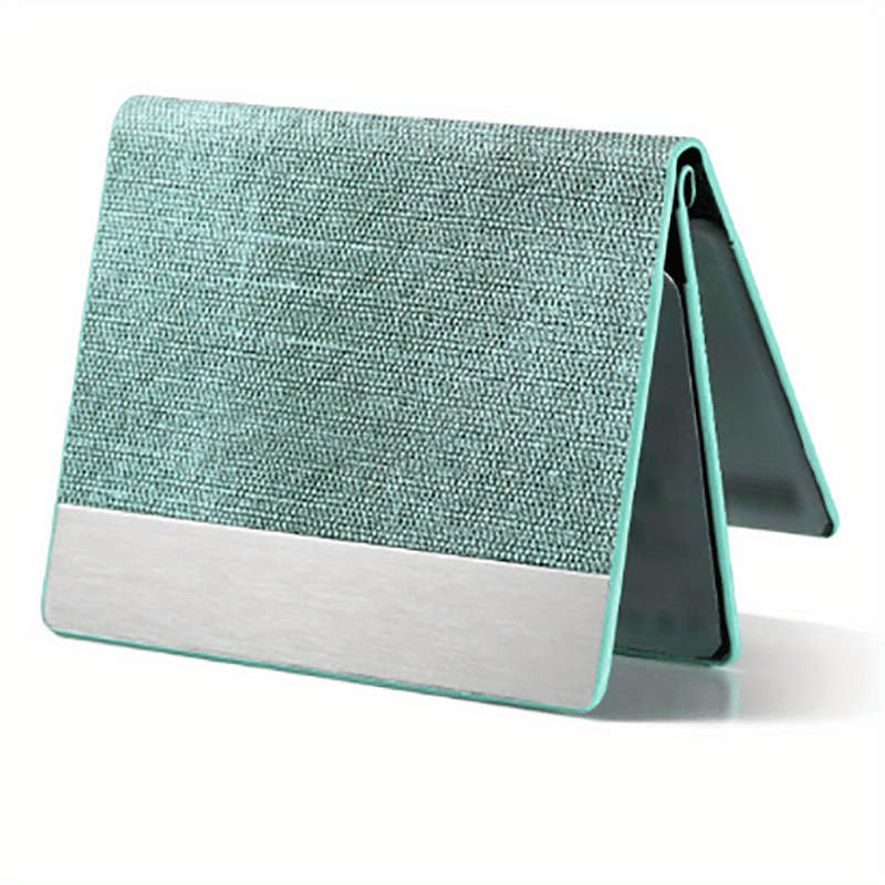 1pc Stylish Ultra-thin Men's And Women's Anti-theft Anti-Blocking Fine Faux Leather Stainless Steel