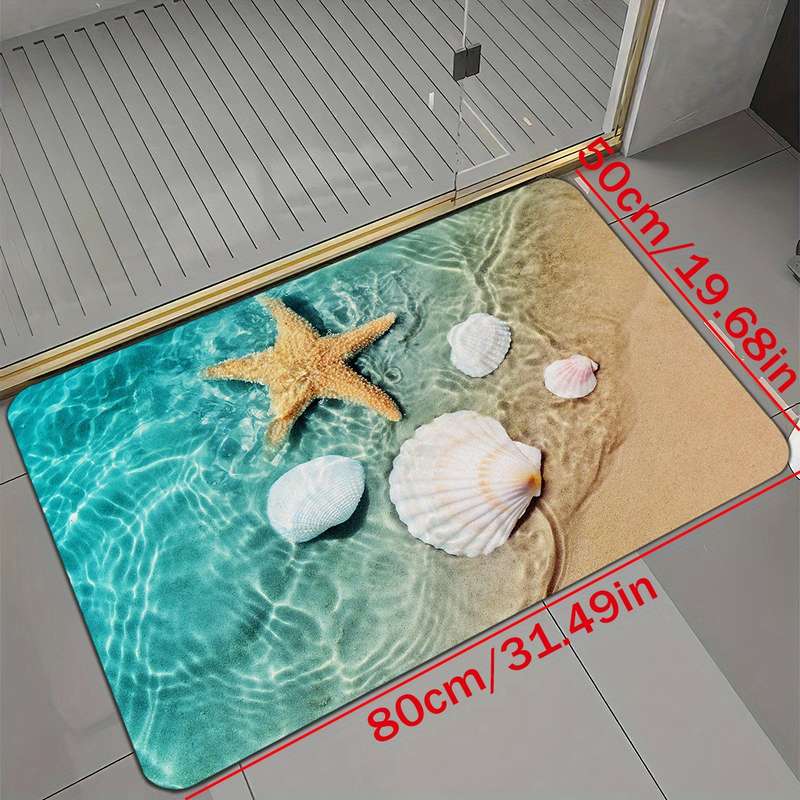 1Pc 50x80cm 19.68x31.49inch Style 01 Floor Mat