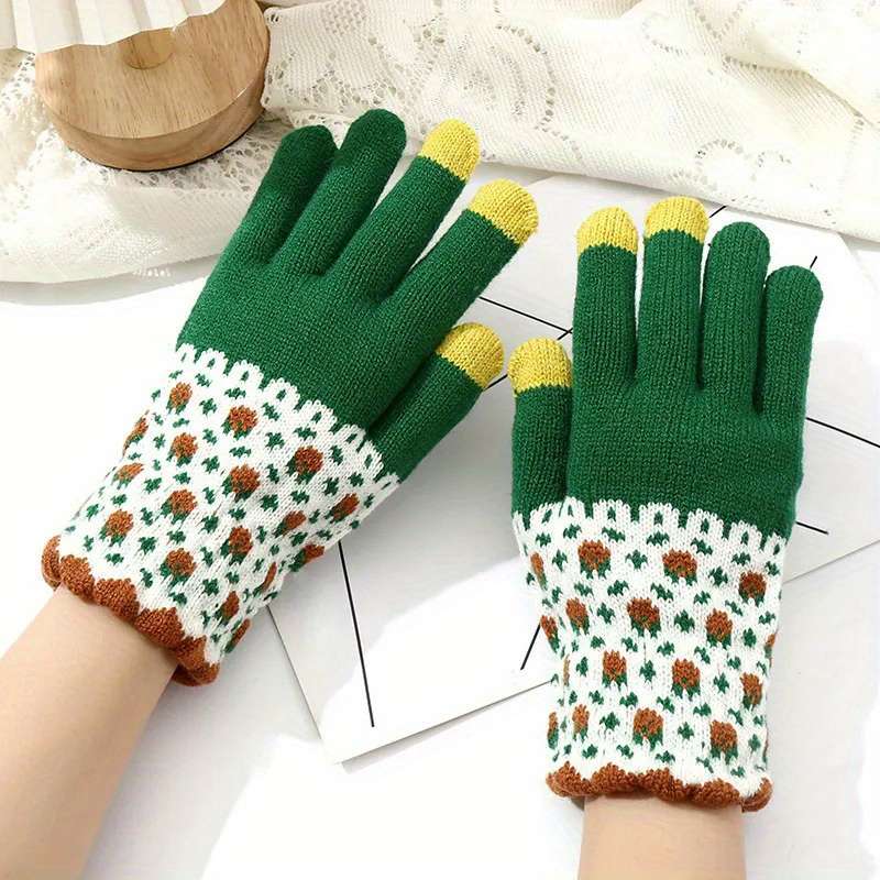 1 Pair Color 03 Warm Gloves