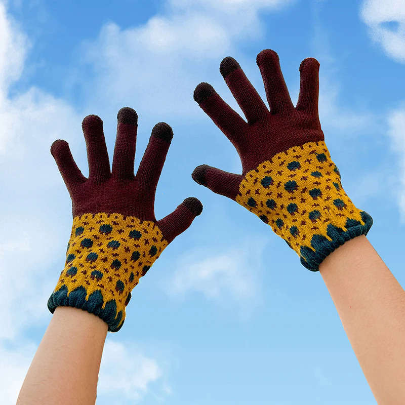 1 Pair Color 03 Warm Gloves