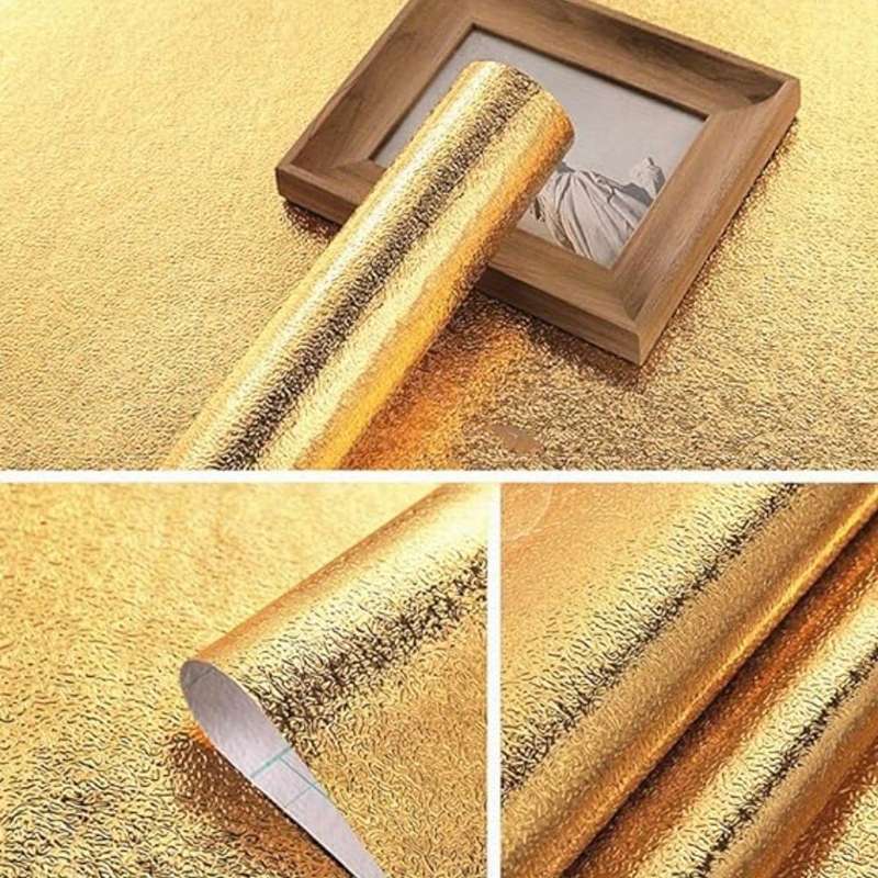 1PC Wall StickersGolden Yellow15.74"x118.11" 40cmx3m