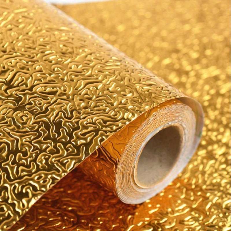 1PC Wall StickersGolden Yellow15.74"x118.11" 40cmx3m
