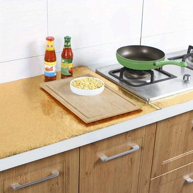 1PC Wall StickersGolden Yellow15.74"x118.11" 40cmx3m