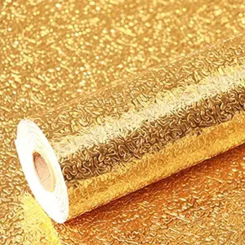 1PC Wall StickersGolden Yellow15.74"x118.11" 40cmx3m