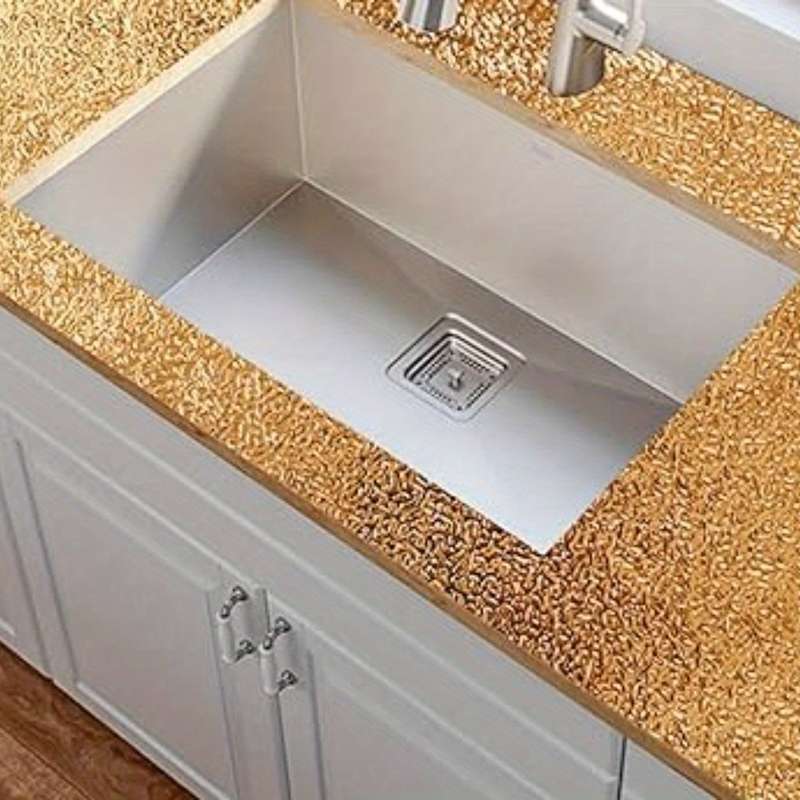 1PC Wall StickersGolden Yellow15.74"x118.11" 40cmx3m