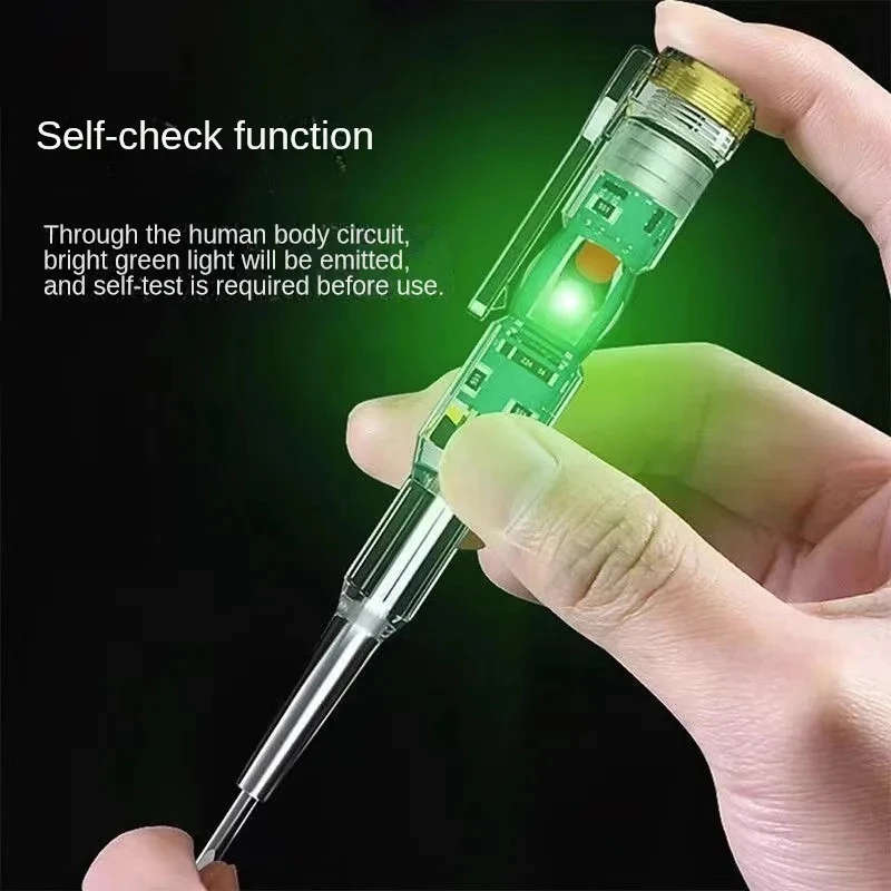 1pc AC24-250V DC12-24V Smart Voltage Testing Pen Electric Screwdriver Testing Pencil Inductive Power