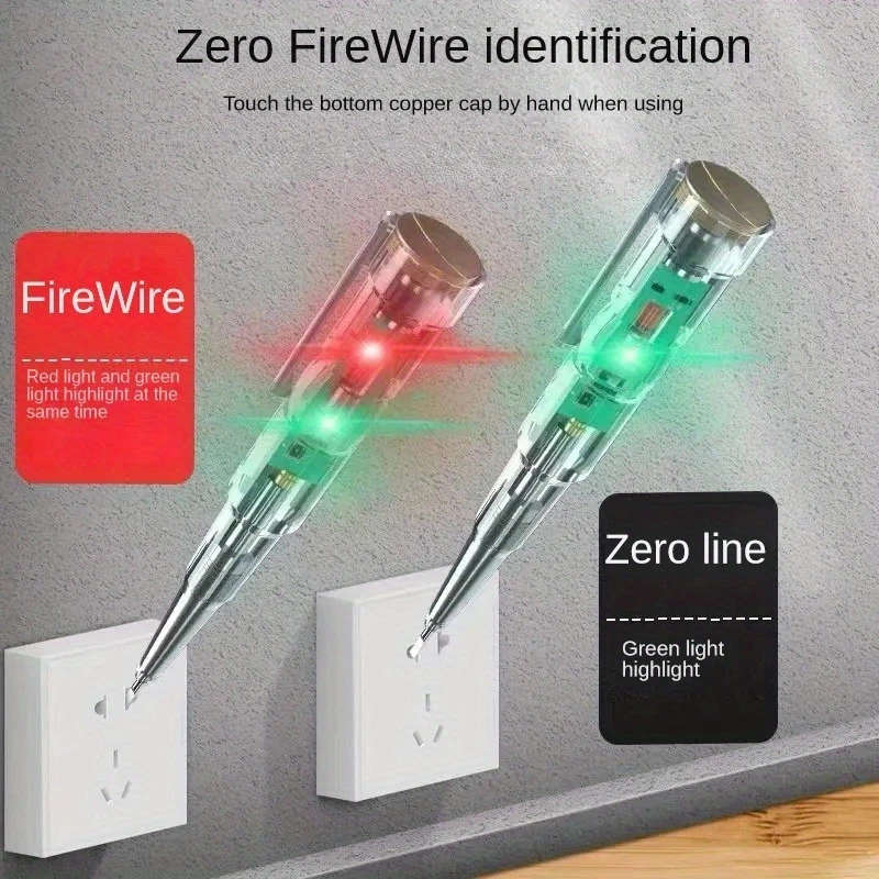 1pc AC24-250V DC12-24V Smart Voltage Testing Pen Electric Screwdriver Testing Pencil Inductive Power