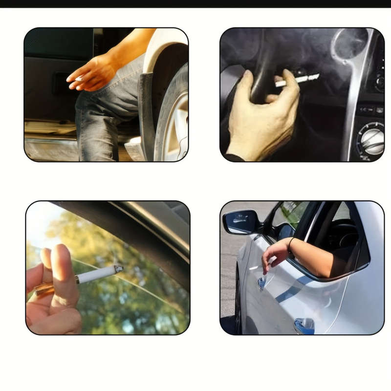 1pc Glow In The Dark Car Ashtray Cigarette Self-Extinguishing Cup Car Ash Holder Portable For Offic