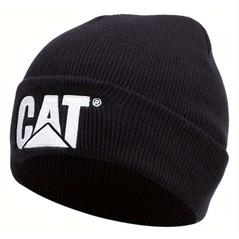 1pc Casual Unisex Hip Hop Beanie Solid Color Elastic Knit Hats Letter Embroidery Skull Cap Simpl
