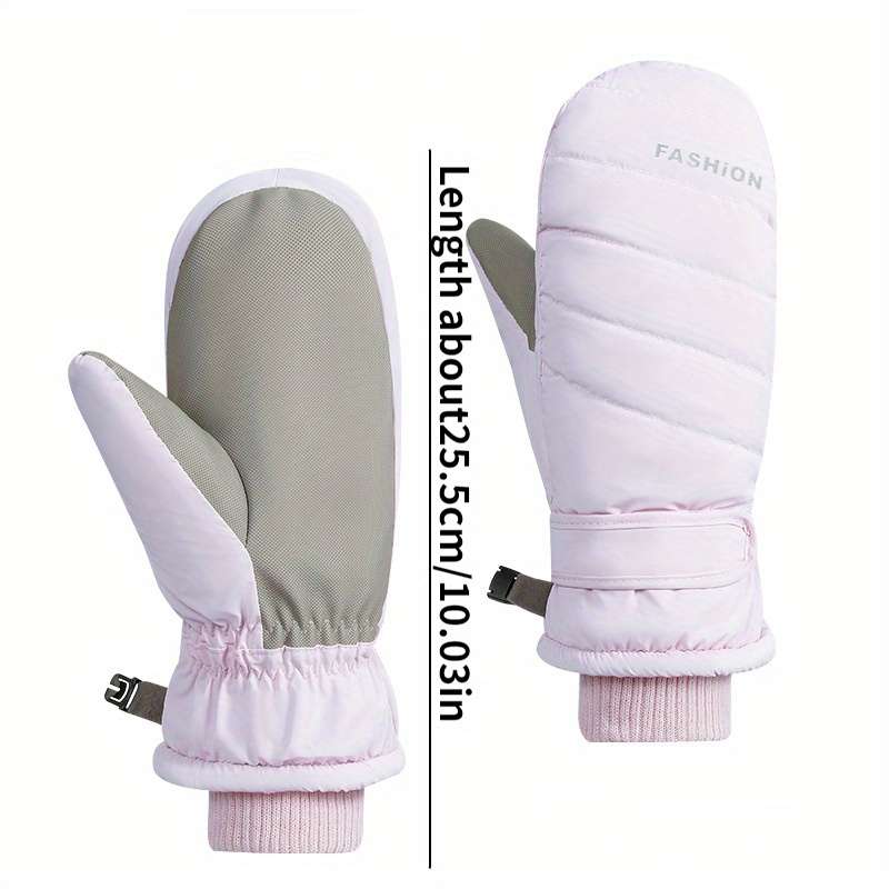 1 Pair Violet One Size Warm Gloves